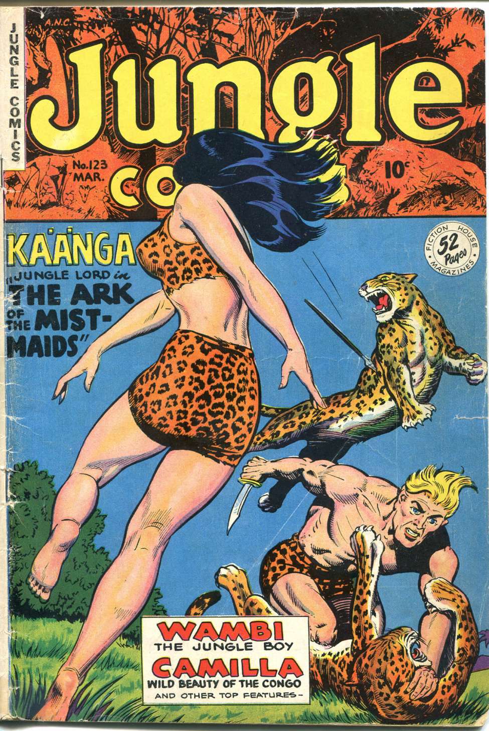 Comic Book Cover For Jungle Comics 123