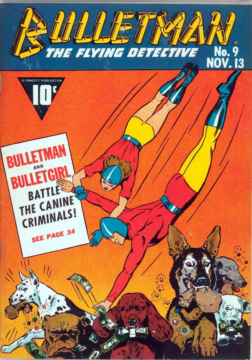 Comic Book Cover For Bulletman 9