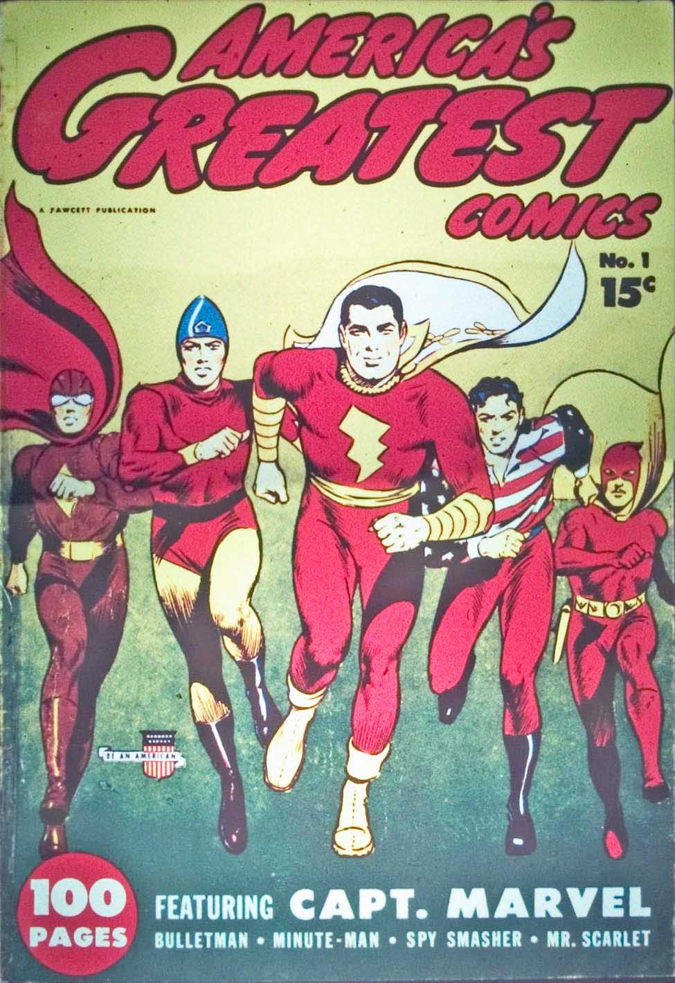 Comic Book Cover For Capt. Marvel Compilation Vol 1