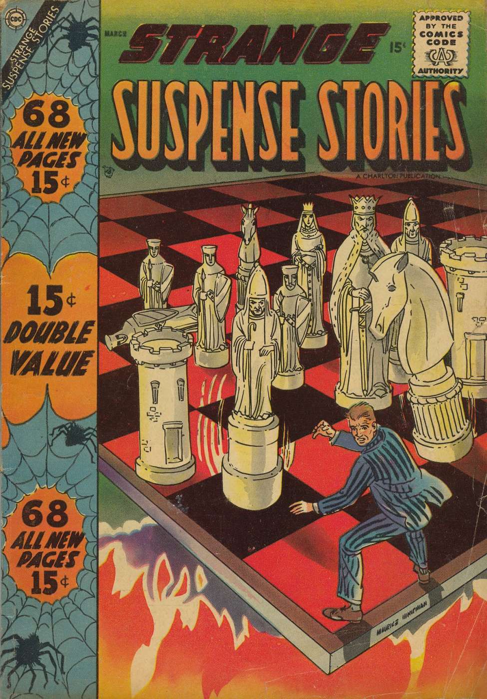 Comic Book Cover For Strange Suspense Stories 36