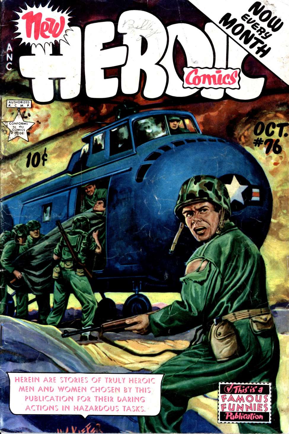 Comic Book Cover For New Heroic Comics 76