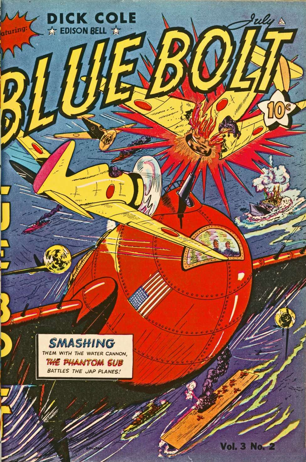 Comic Book Cover For Blue Bolt v3 2 - Version 2