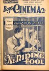 Cover For Boy's Cinema 619 - The Riding Fool - Bob Steele