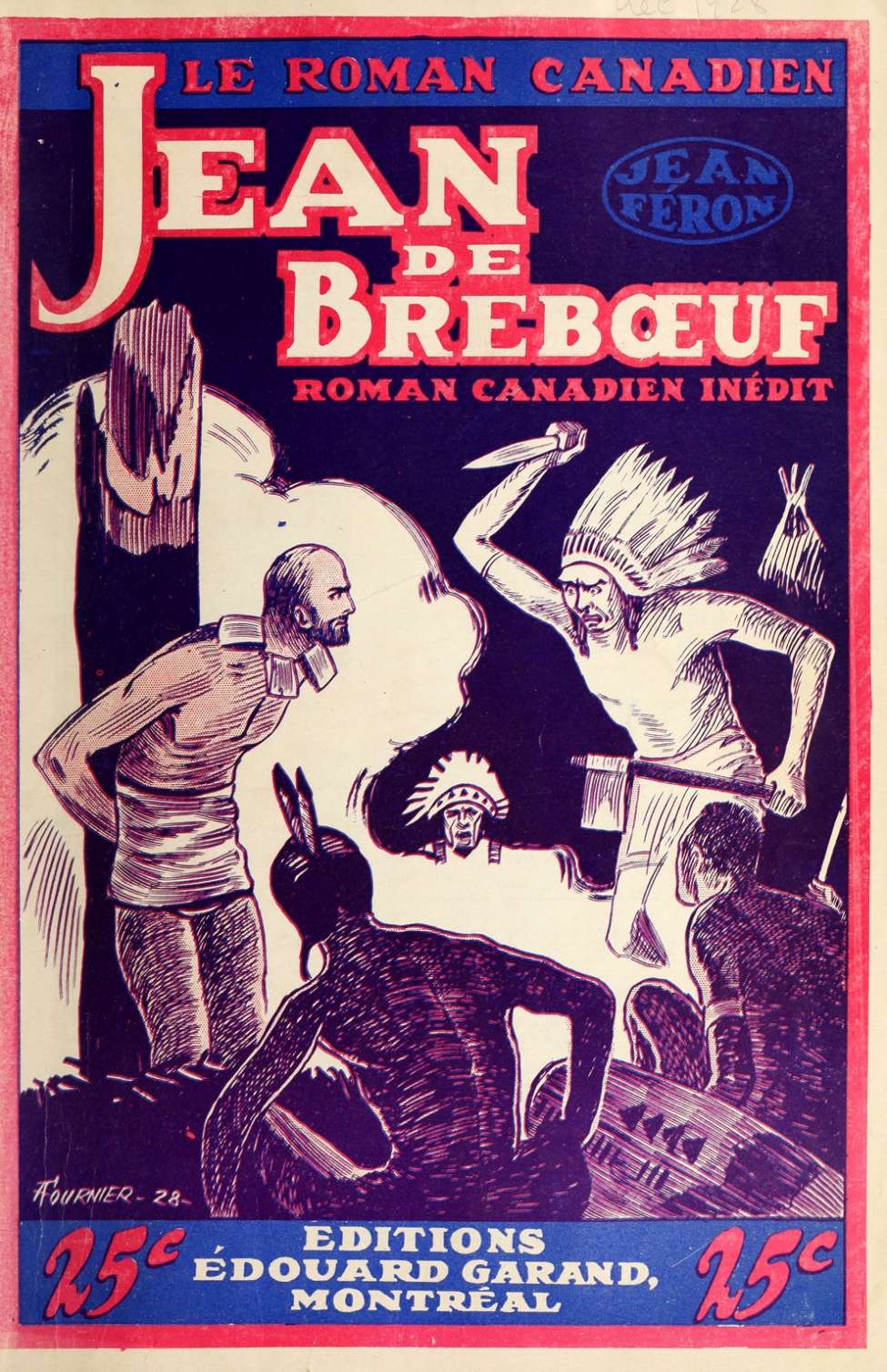 Book Cover For Le Roman Canadien 48 - Jean de Brébeuf