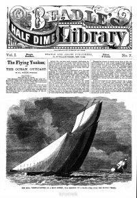 Large Thumbnail For Beadle's Half Dime Library 7 - The Flying Yankee