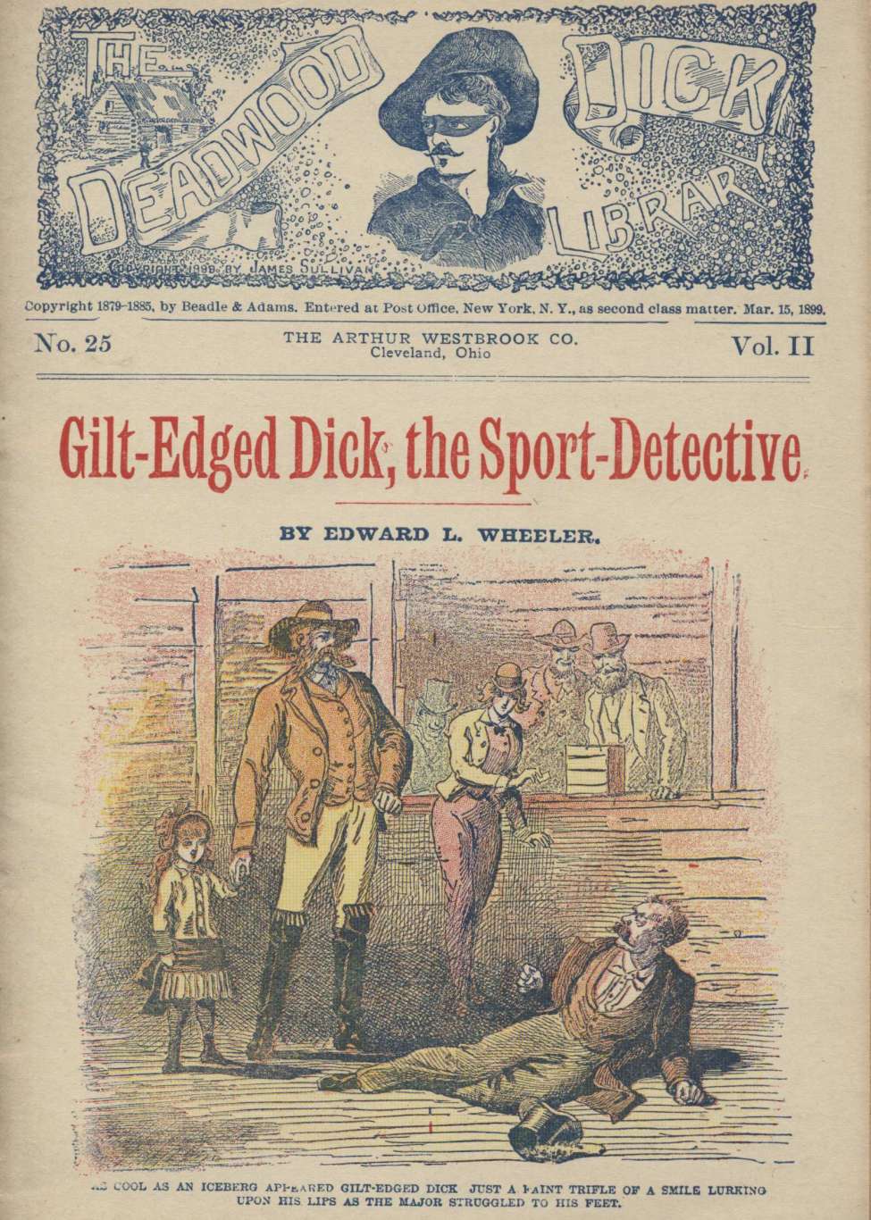 Book Cover For Deadwood Dick Library v2 25 - Gilt-Edged Dick, the Sport Detective