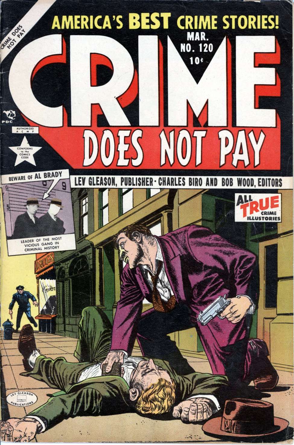 Comic Book Cover For Crime Does Not Pay 120
