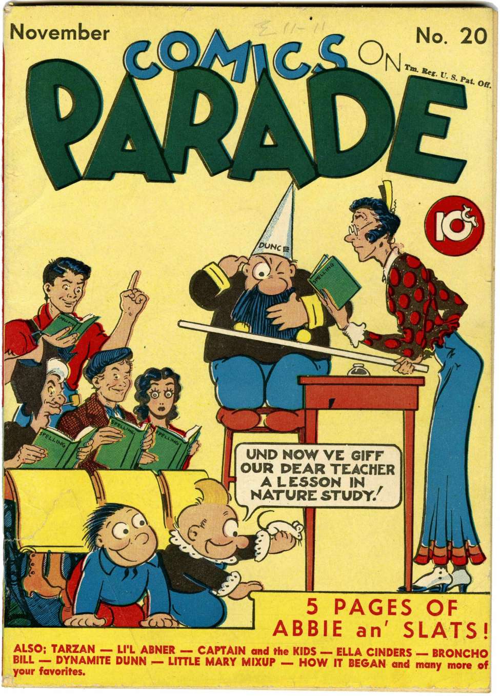 Comic Book Cover For Comics on Parade 20