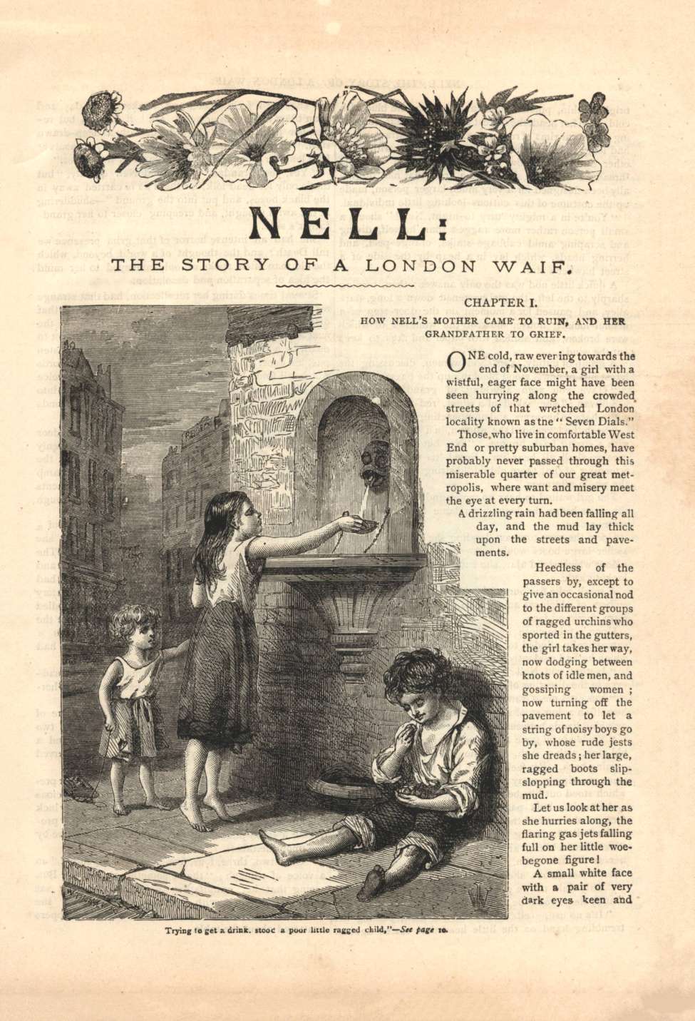 Comic Book Cover For Horner's Penny Stories 4 - Nell; The Story of a London Waif