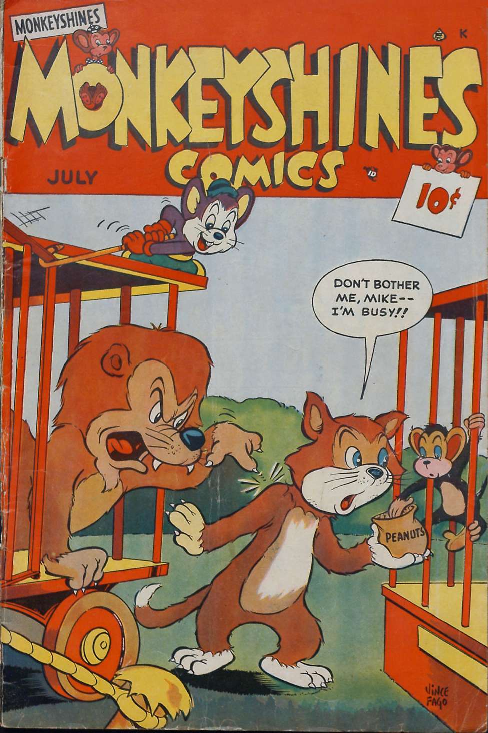 Comic Book Cover For Monkeyshines Comics 27