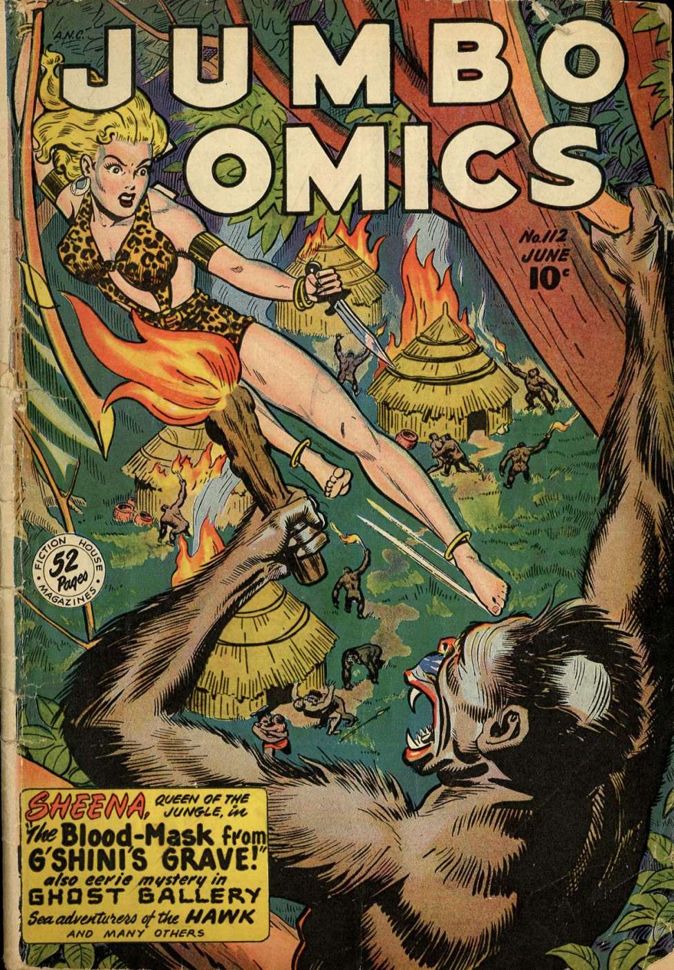 Comic Book Cover For Jumbo Comics 112