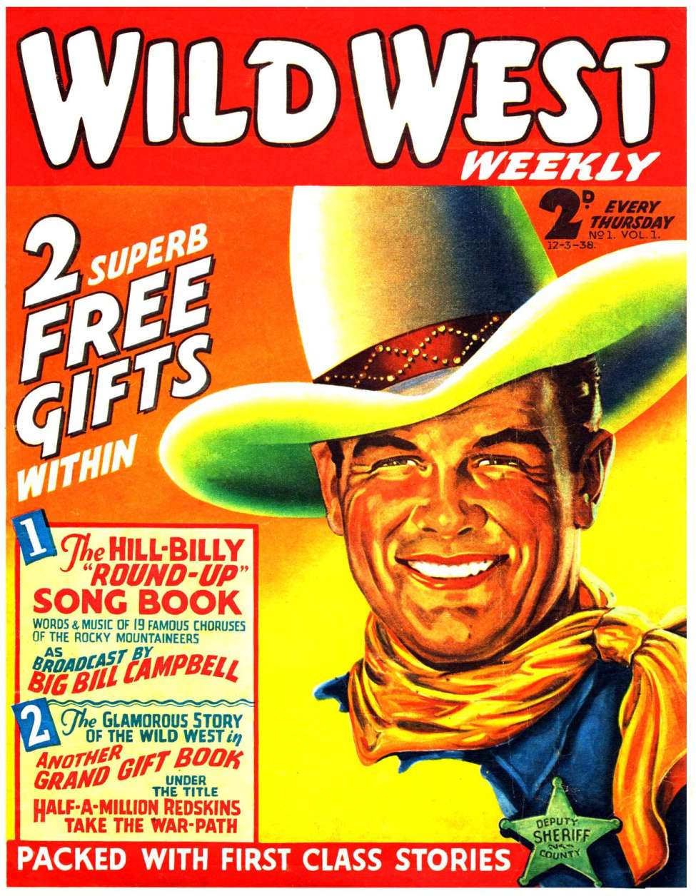Comic Book Cover For Wild West Weekly 1