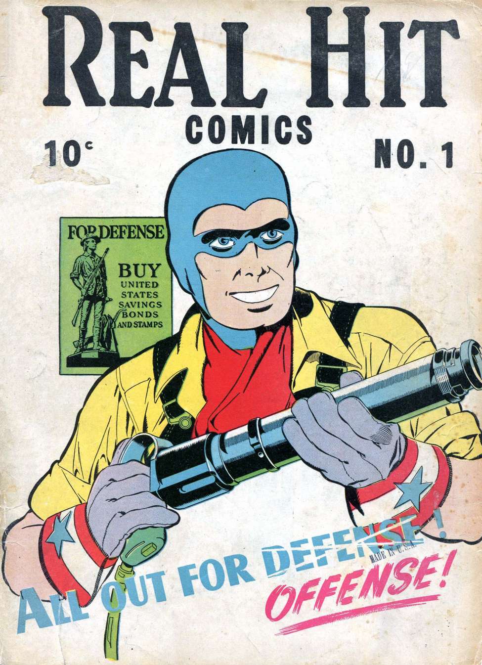 Comic Book Cover For Real Hit Comics 1