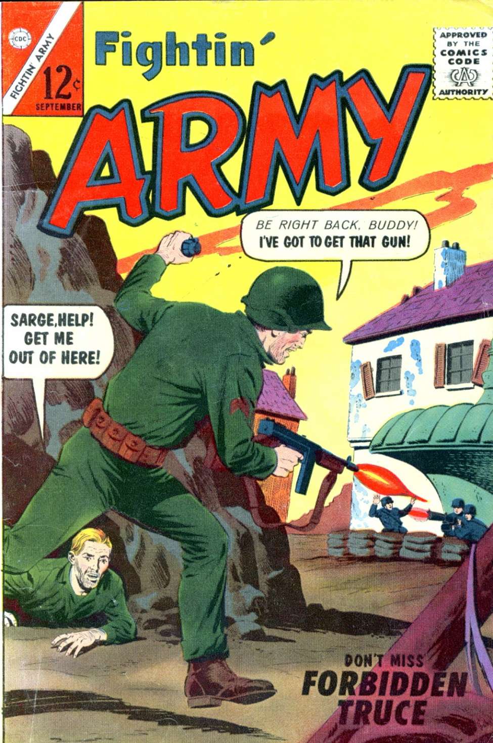 Comic Book Cover For Fightin' Army 54