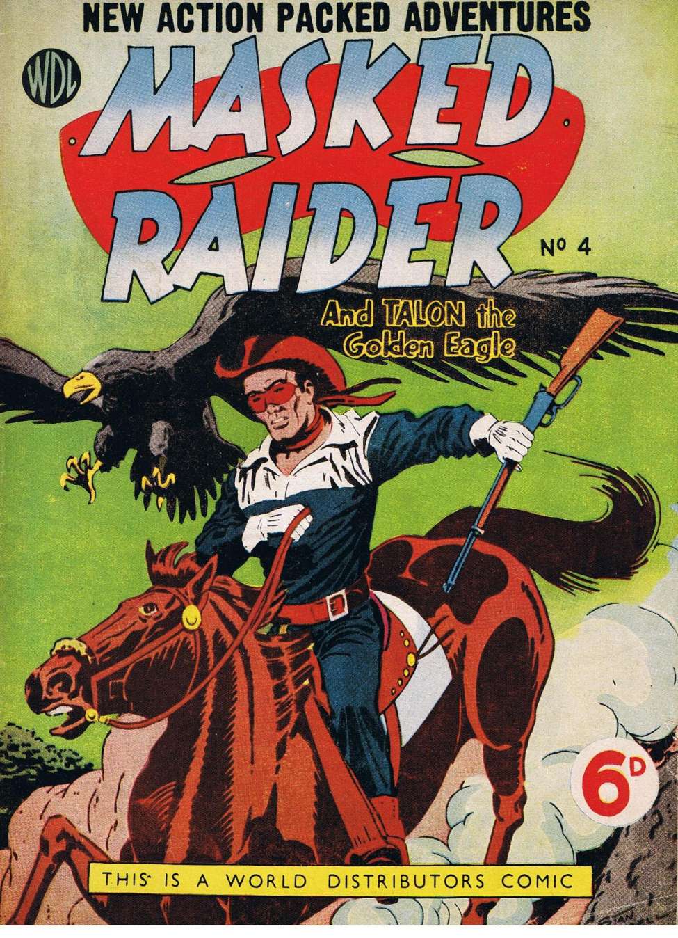 Comic Book Cover For Masked Raider 4