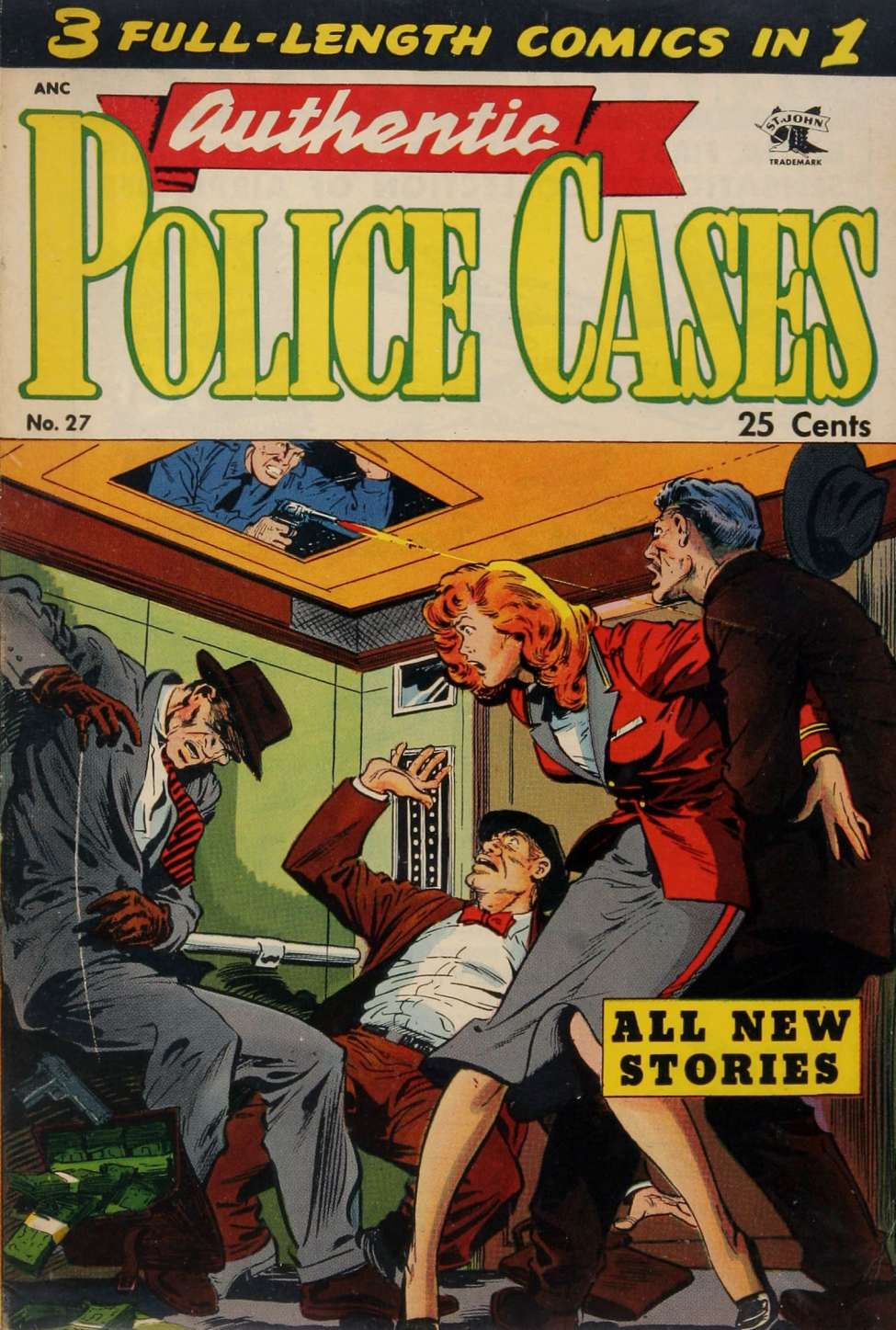 Comic Book Cover For Authentic Police Cases 27