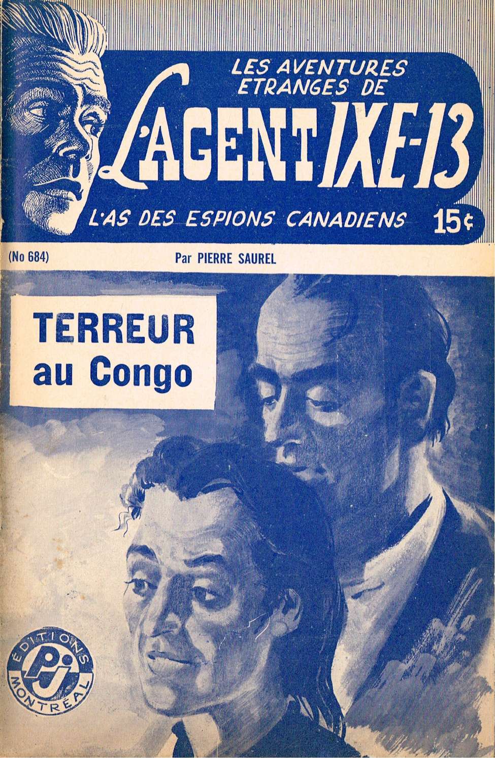 Book Cover For L'Agent IXE-13 v2 684 - Terreur au Congo