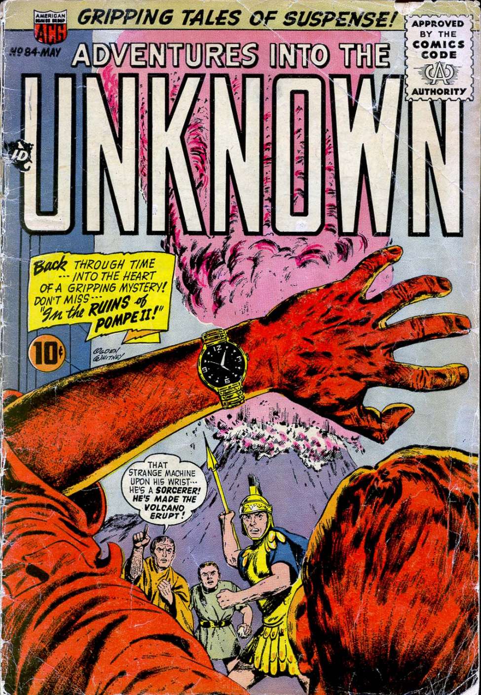 Comic Book Cover For Adventures into the Unknown 84