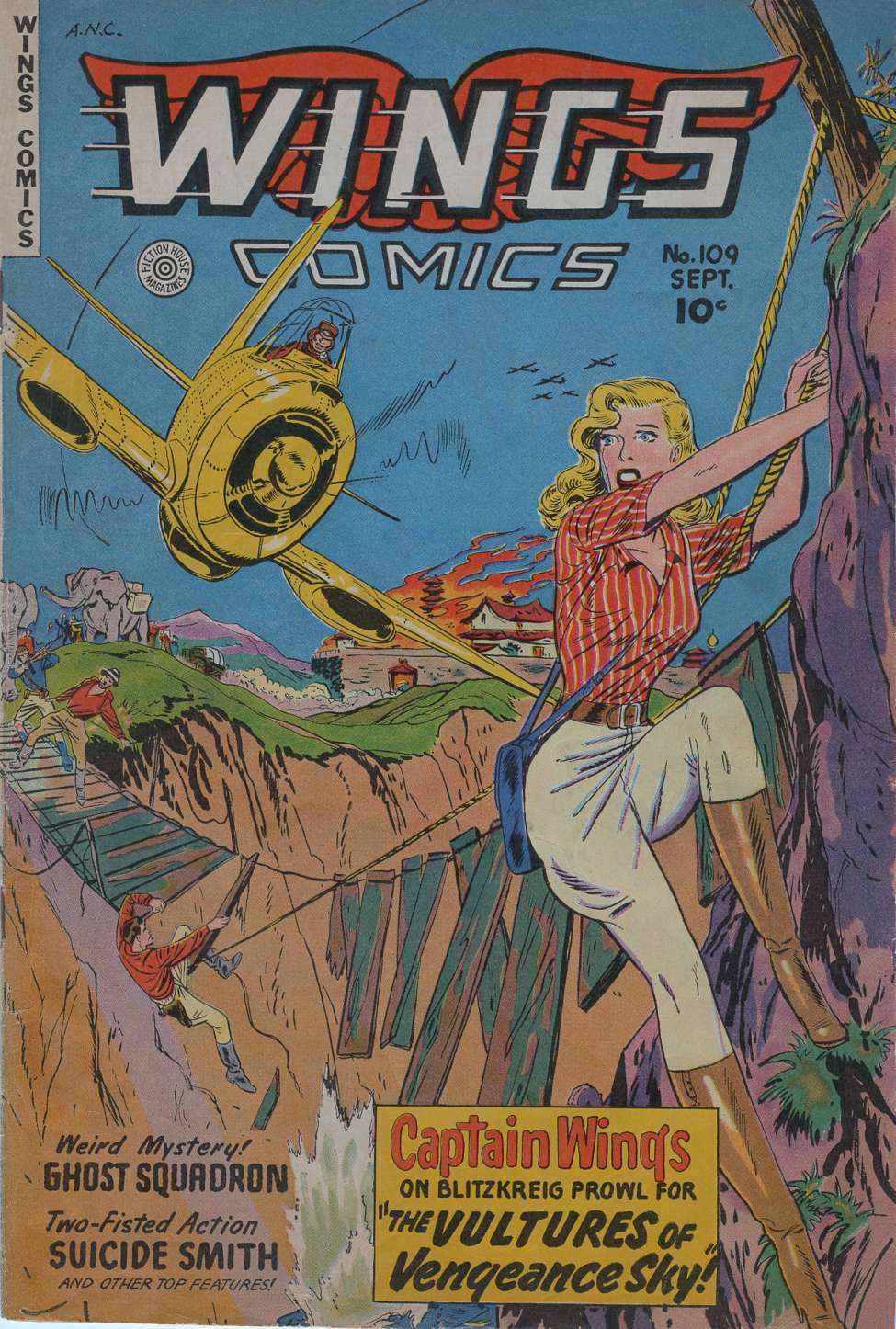 Comic Book Cover For Wings Comics 109 - Version 2