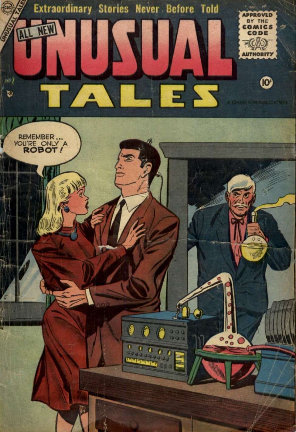 Comic Book Cover For Unusual Tales 2