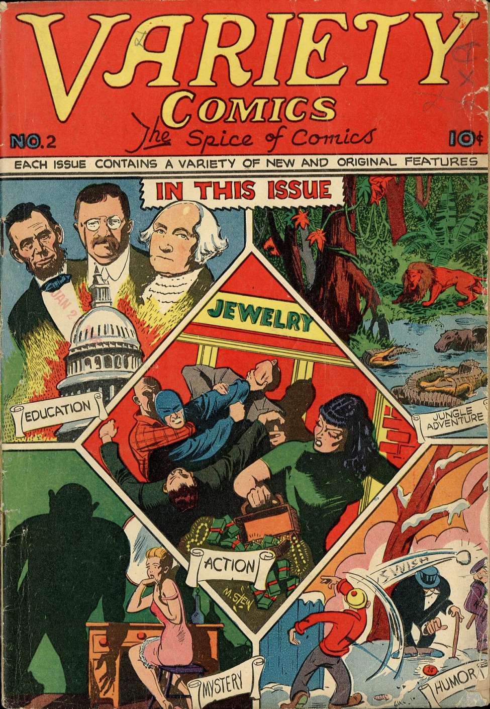 Comic Book Cover For Variety Comics 2