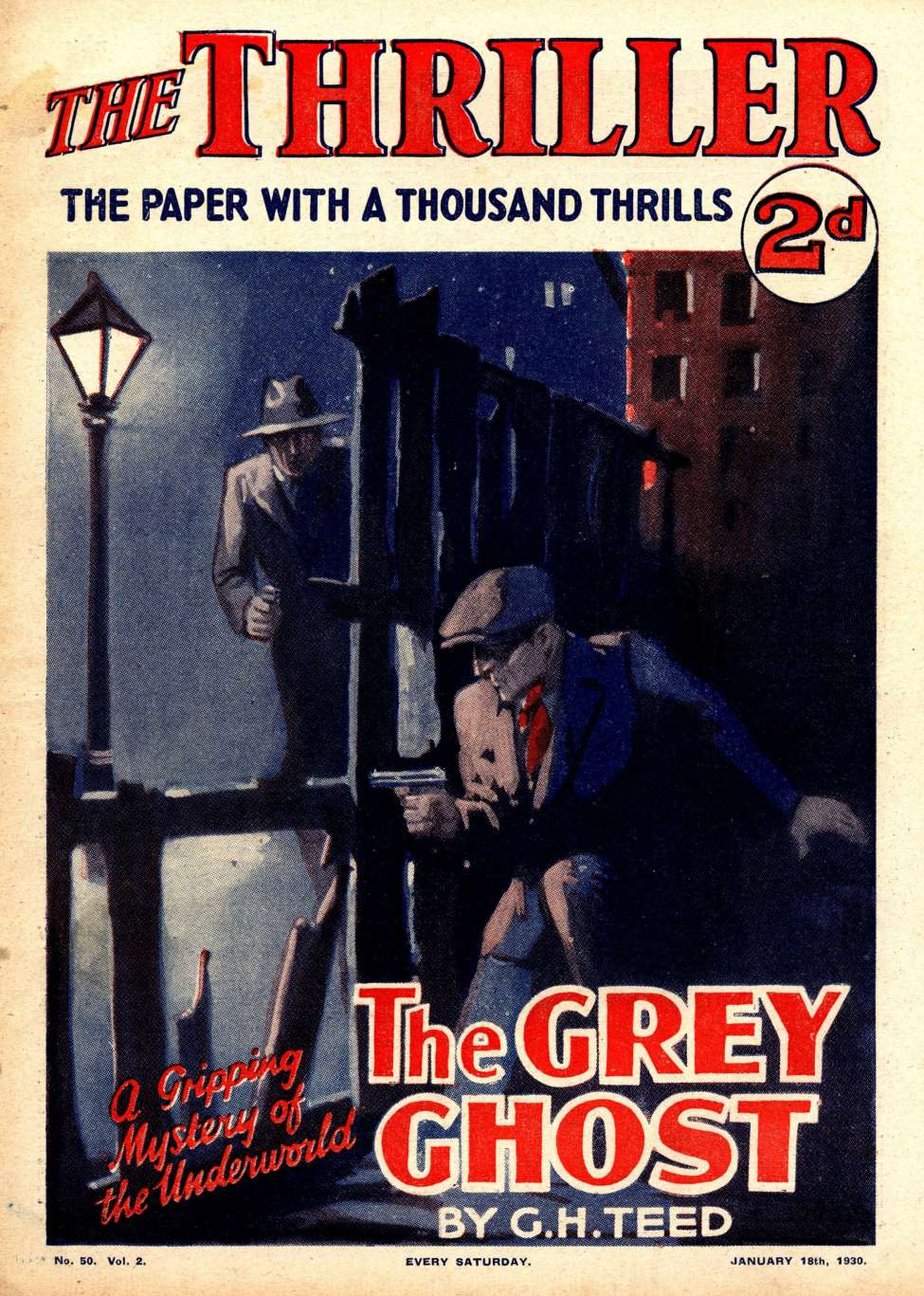 Comic Book Cover For The Thriller 50