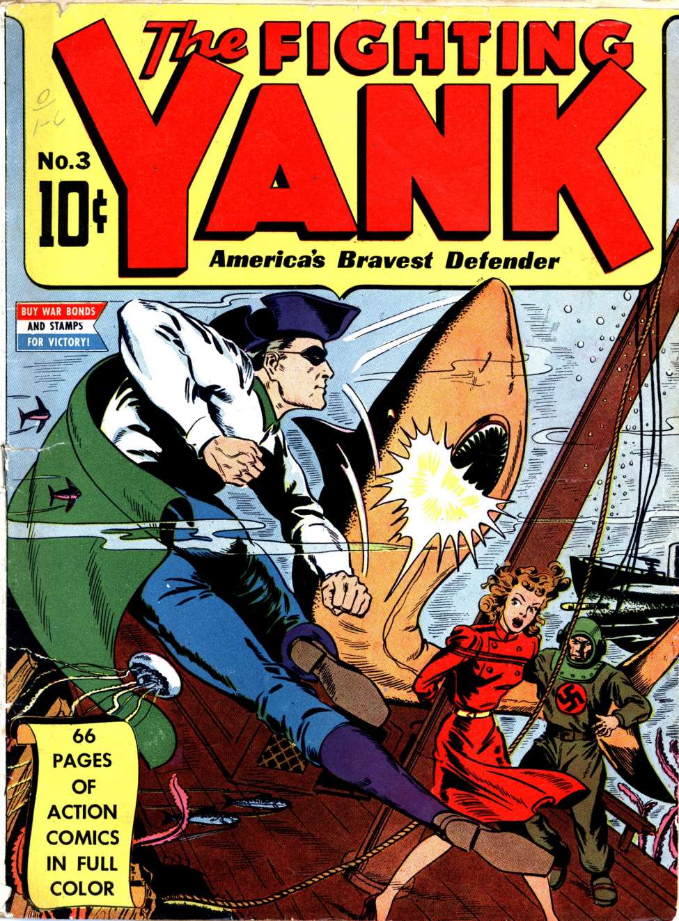 Comic Book Cover For The Fighting Yank 3 - Version 1