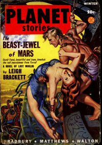 Large Thumbnail For Planet Stories v4 1 - The Beast-Jewel of Mars - Leigh Brackett