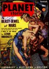 Cover For Planet Stories v4 1 - The Beast-Jewel of Mars - Leigh Brackett