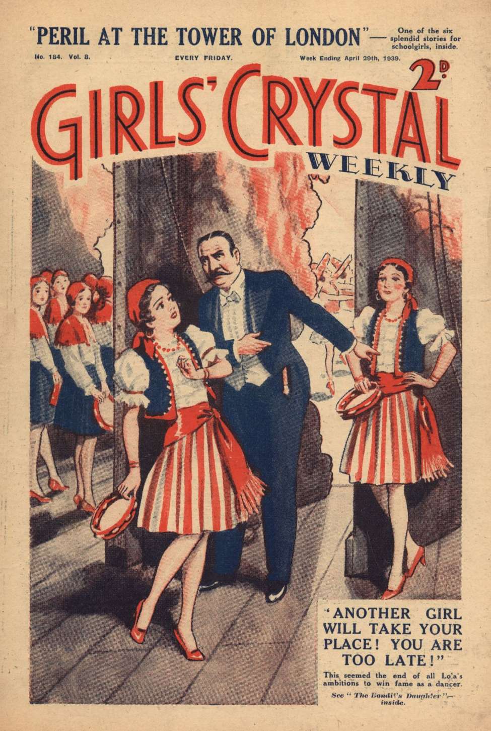 Comic Book Cover For Girls' Crystal 184 - Peril at The Tower of London