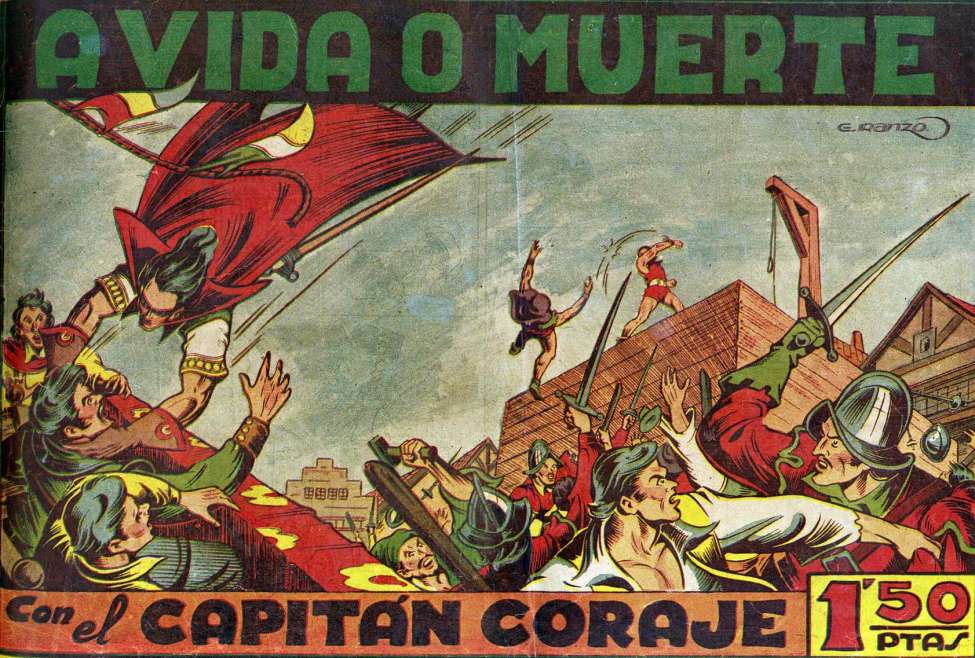 Comic Book Cover For El Capitán Coraje 3 A vida o muerte