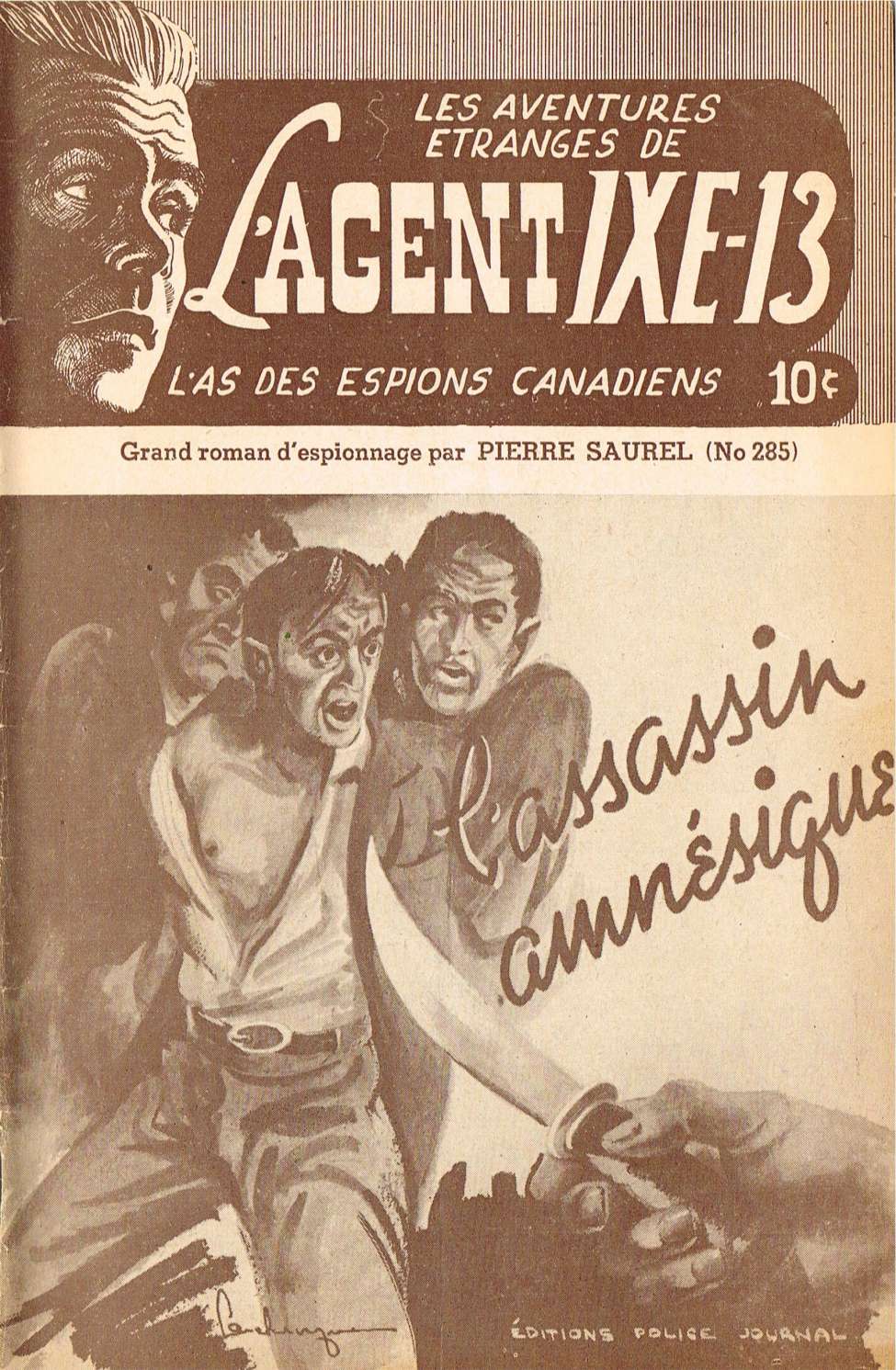 Book Cover For L'Agent IXE-13 v2 285 - L'assassin amnésique