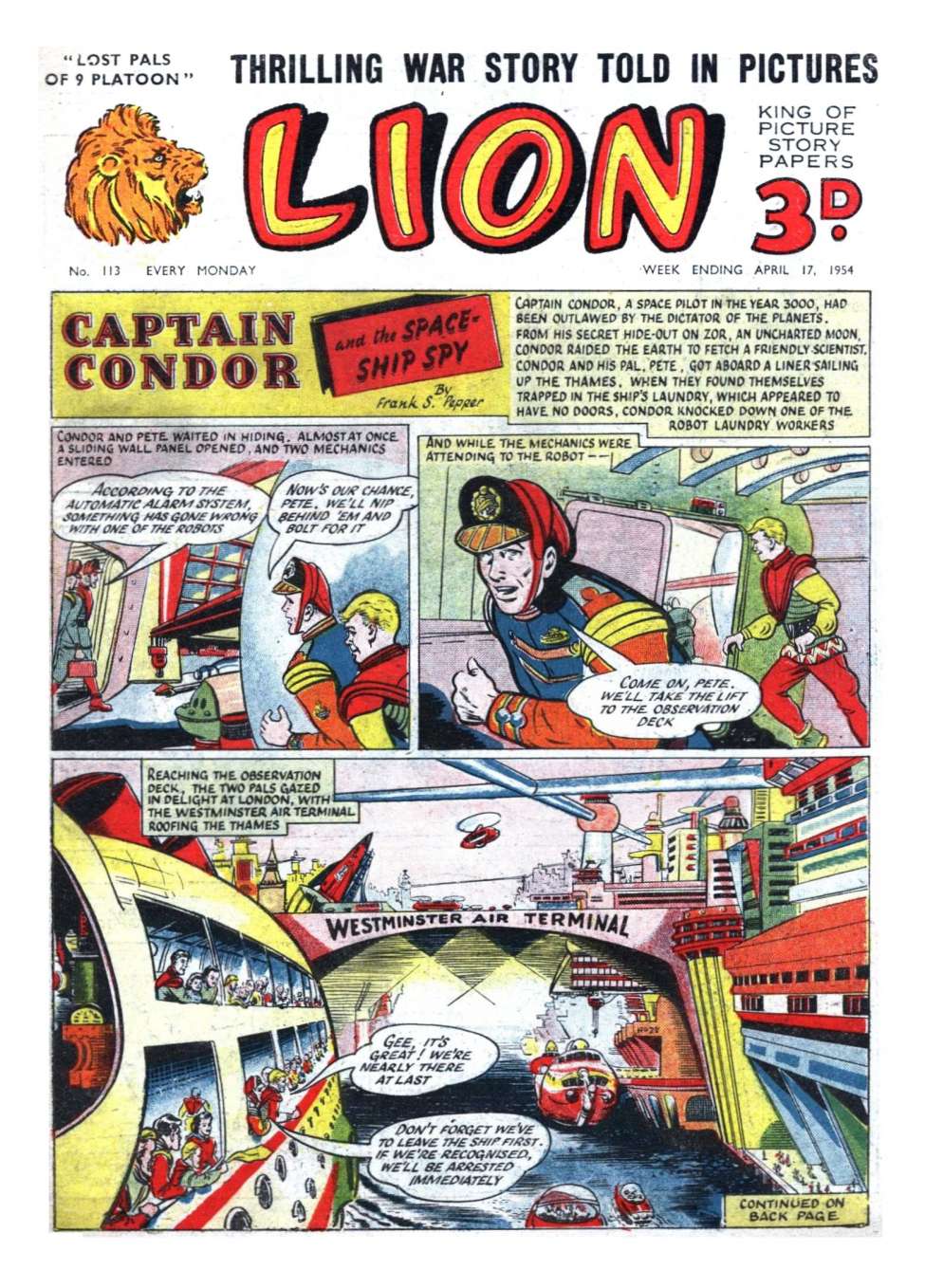 Comic Book Cover For Lion 113