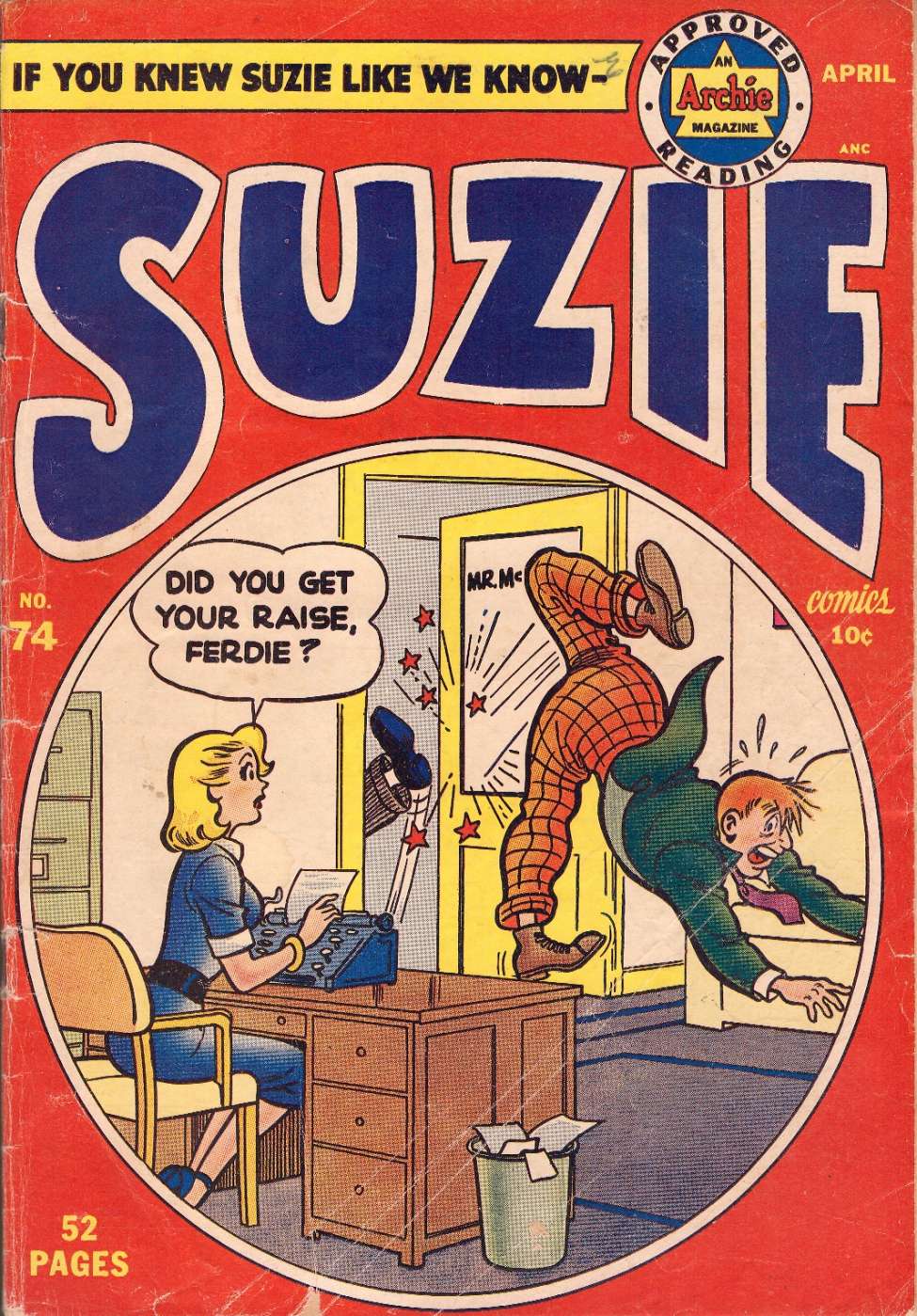 Book Cover For Suzie Comics 74