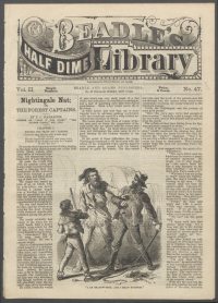 Large Thumbnail For Beadle's Half Dime Library 47 - Nightingale Nat