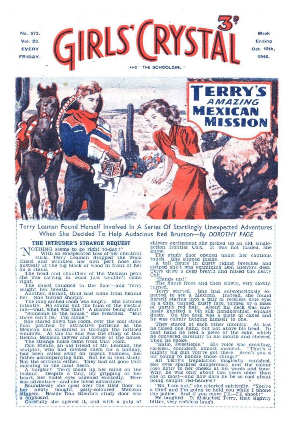 Book Cover For Girls' Crystal 573 - Terry's Amazing Mexican Mission