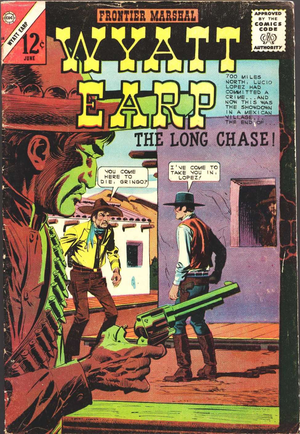 Comic Book Cover For Wyatt Earp Frontier Marshal 58 - Version 1