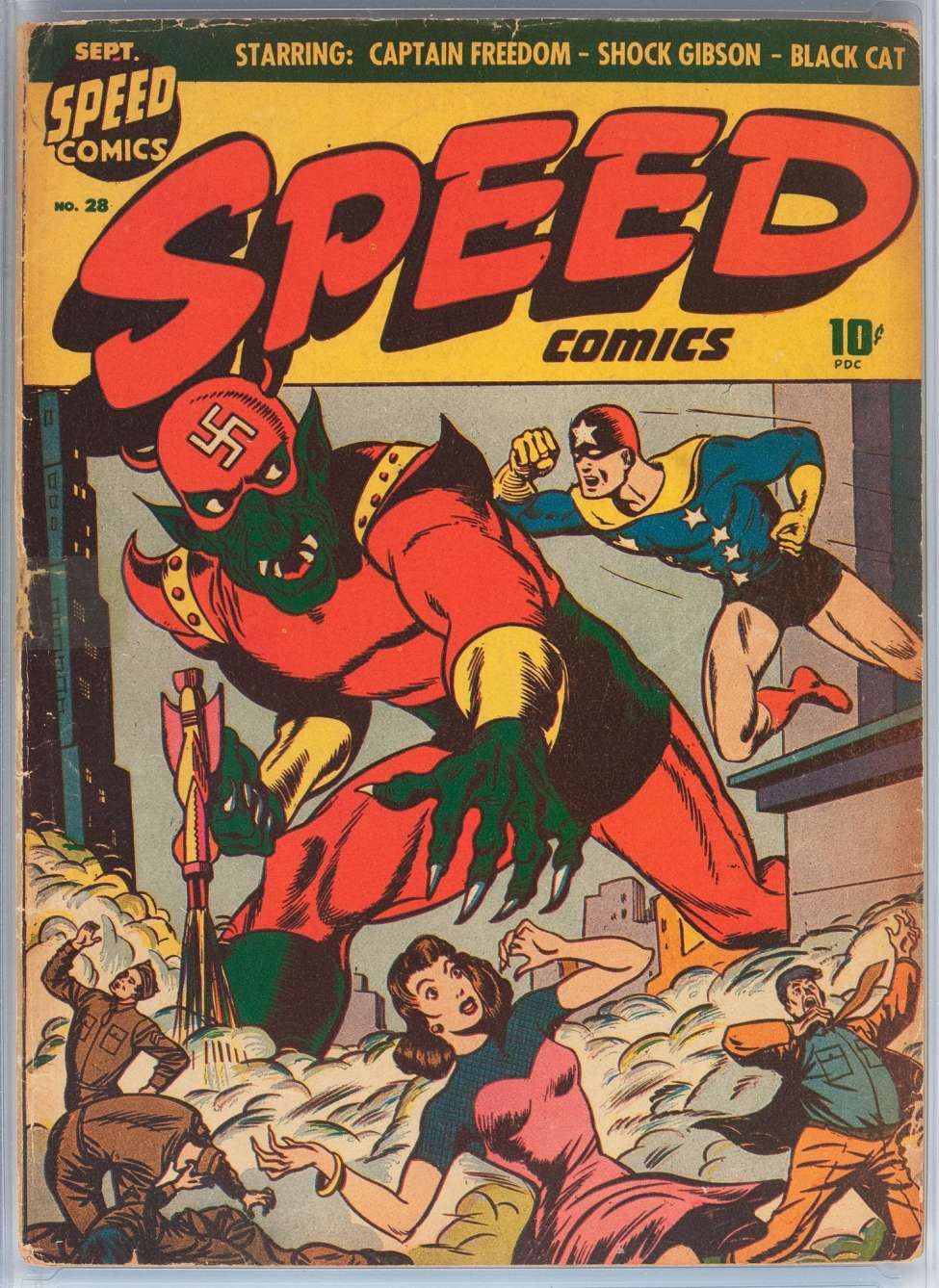 Book Cover For Speed Comics 28