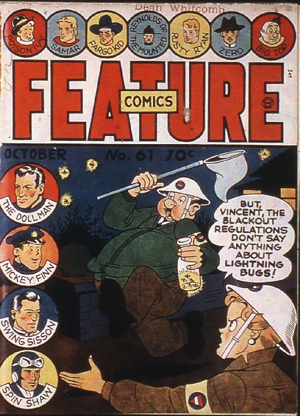 Comic Book Cover For Feature Comics 61