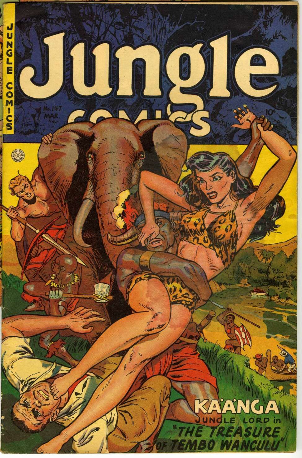 Comic Book Cover For Jungle Comics 147