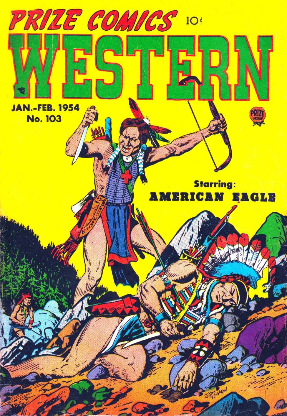 Comic Book Cover For Prize Comics Western 103