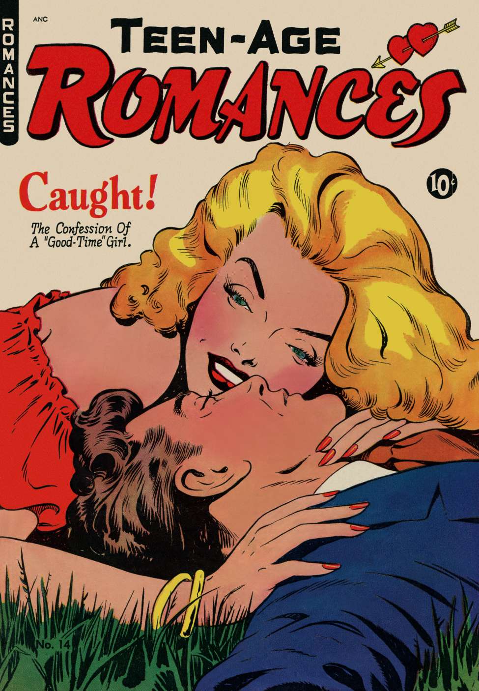 Comic Book Cover For Teen-Age Romances 14