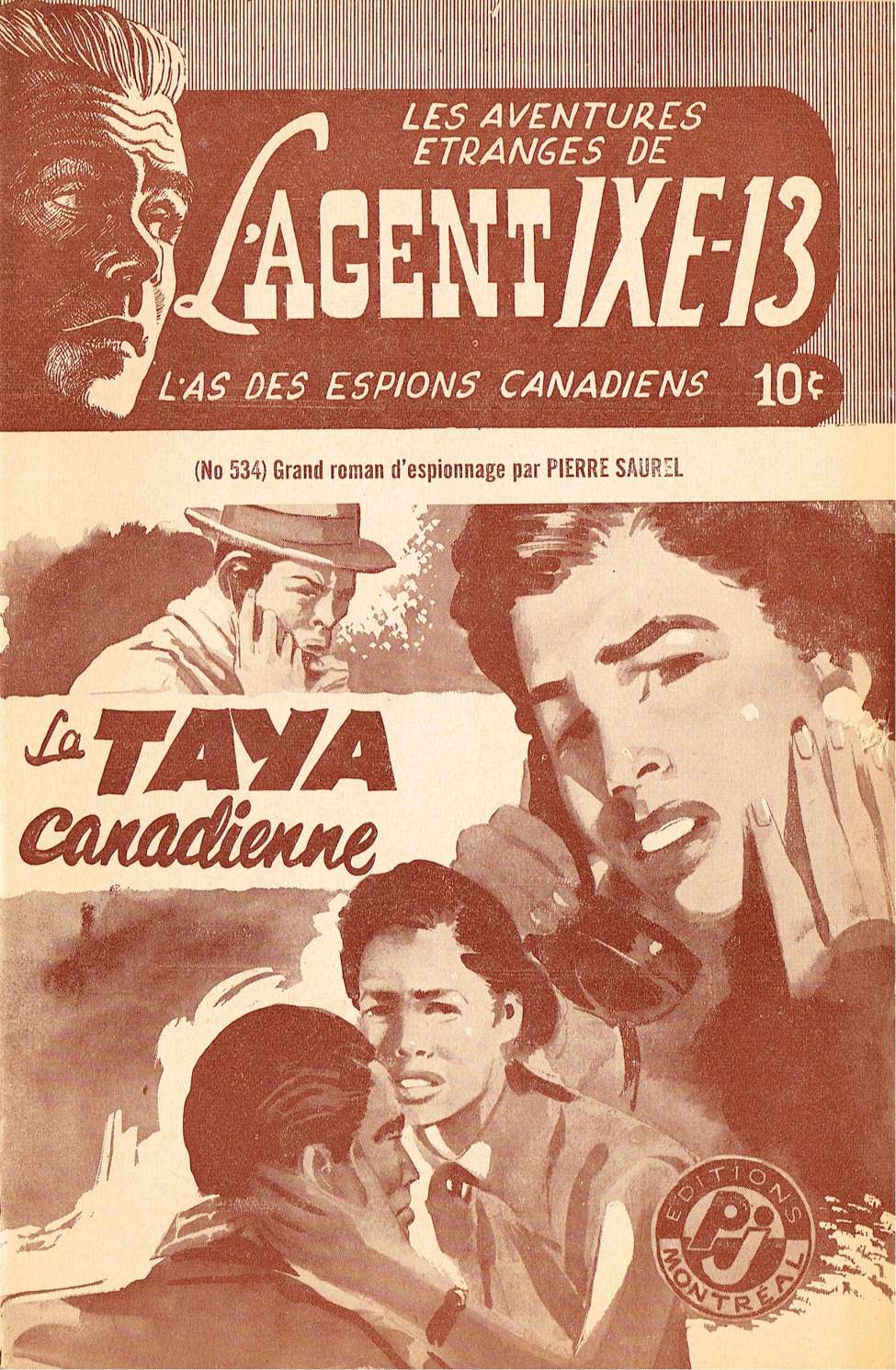Book Cover For L'Agent IXE-13 v2 534 - La Taya canadienne