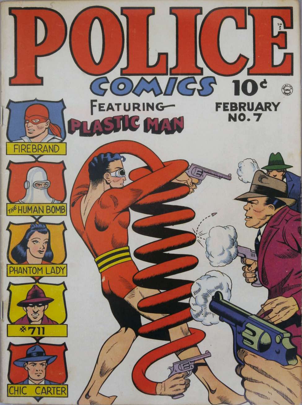 Comic Book Cover For Police Comics 7 (alt) - Version 2
