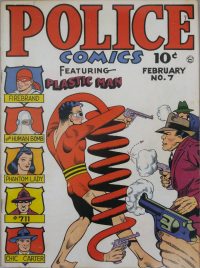 Large Thumbnail For Police Comics 7 (alt) - Version 2