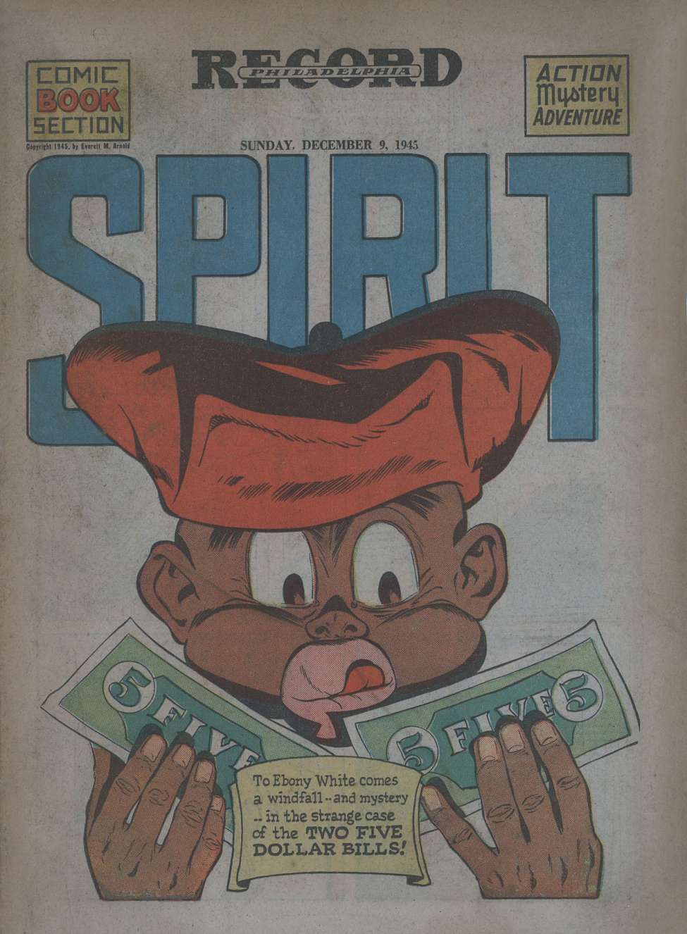 Comic Book Cover For The Spirit (1945-12-09) - Philadelphia Record - Version 1