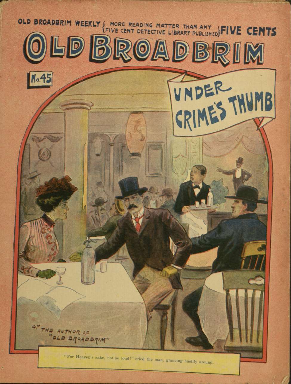 Book Cover For Old Broadbrim Weekly 45 - Old Broadbrim Under Crime's Thumb