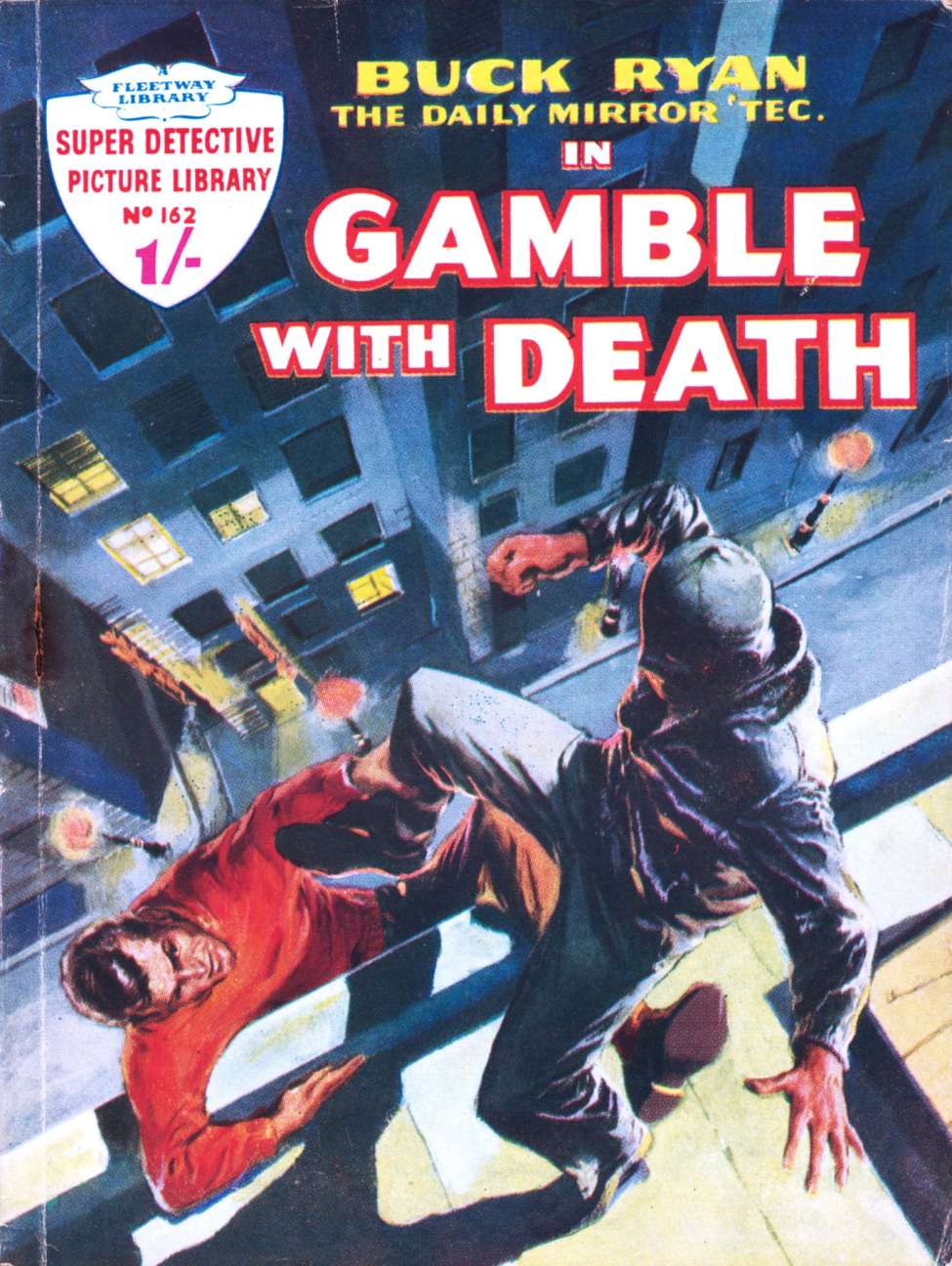 Comic Book Cover For Super Detective Library 162 - Buck Ryan in Gamble With Death
