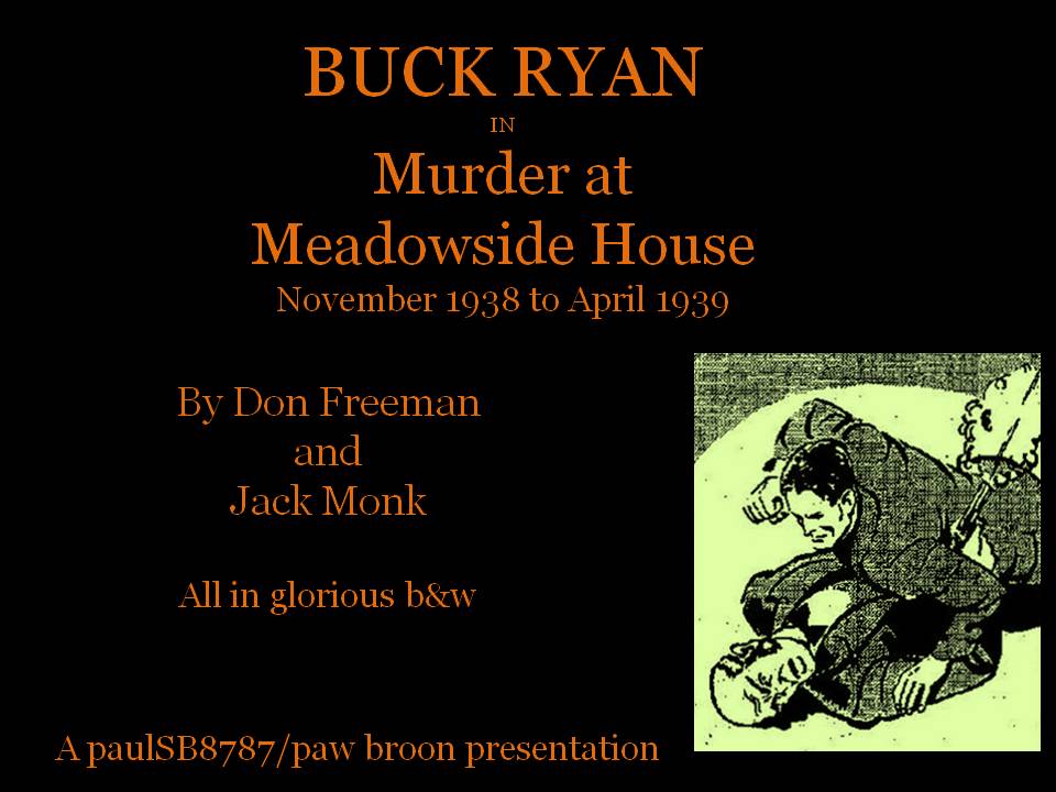 Comic Book Cover For Buck Ryan 6 - Murder at Meadowside House