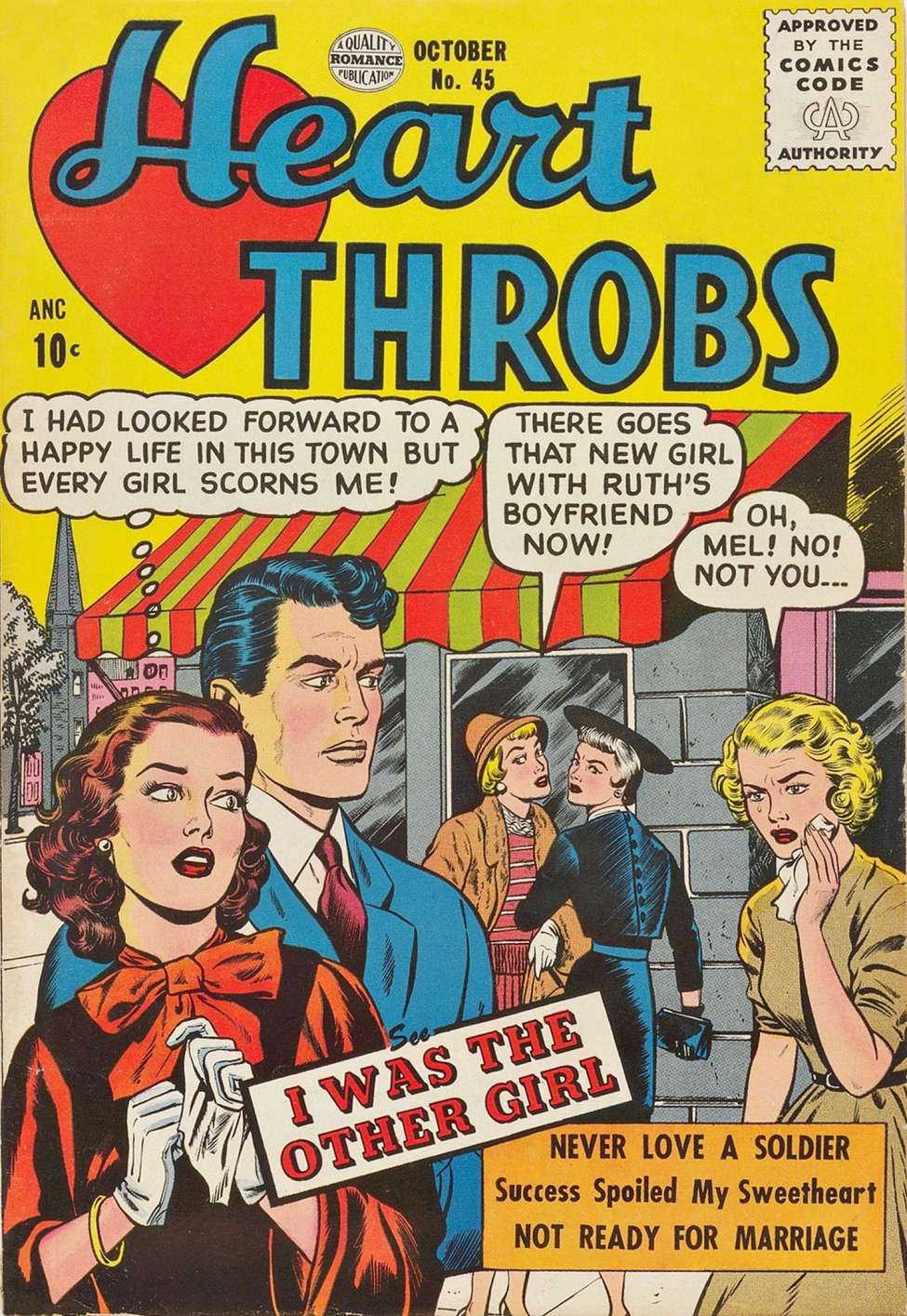 Book Cover For Heart Throbs 45